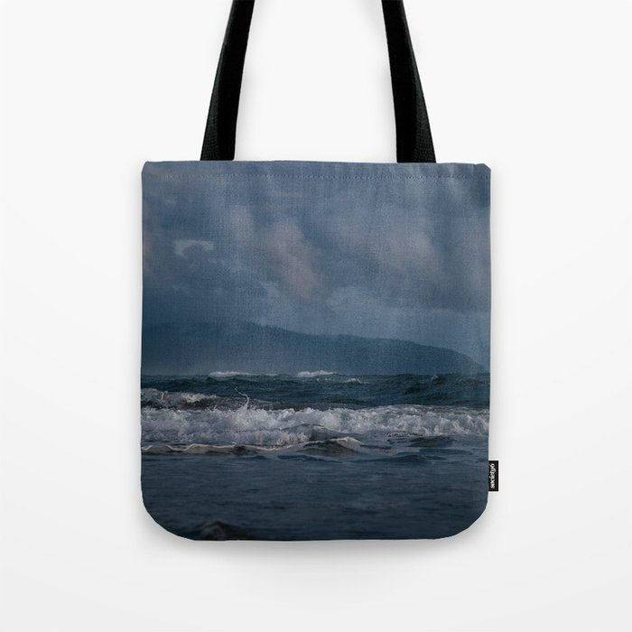 Dark Ocean Blues Tote Bag Gallery Image 1