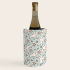 Pastel Ghost Print in Blue Wine Chiller Gallery Image 1