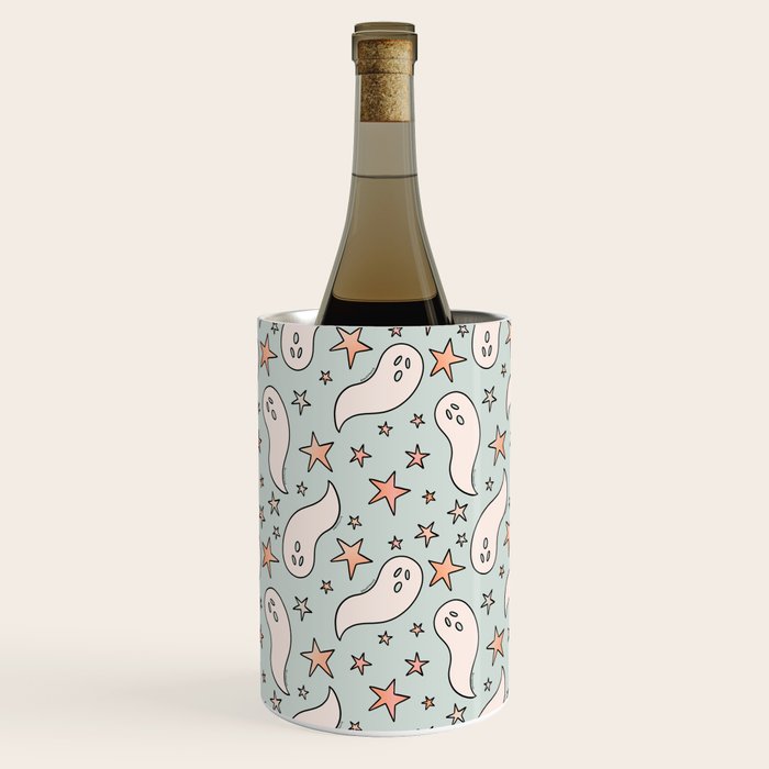 Pastel Ghost Print in Blue Wine Chiller Gallery Image 2