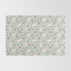 Pastel Ghost Print in Blue Rug Gallery Image 2