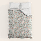 Pastel Ghost Print in Blue Comforter Gallery Image 6