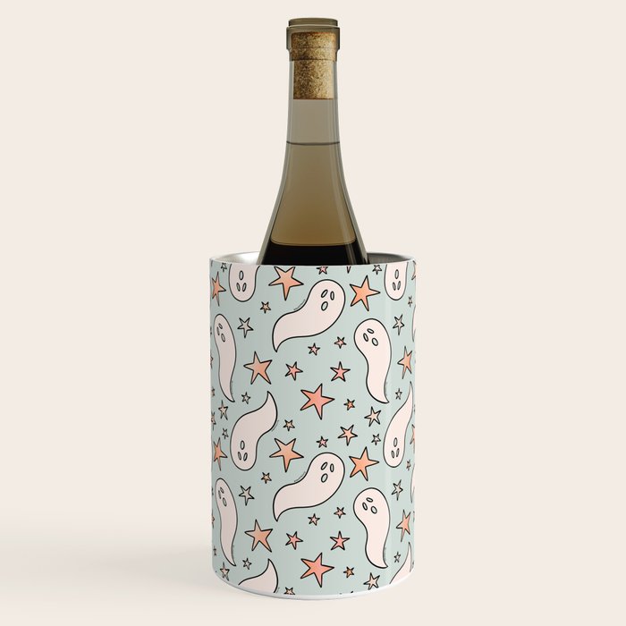 Pastel Ghost Print in Blue Wine Chiller Gallery Image 3