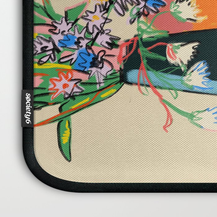 TEA AND FLOWERS AT HOME Laptop Sleeve Gallery Image 3