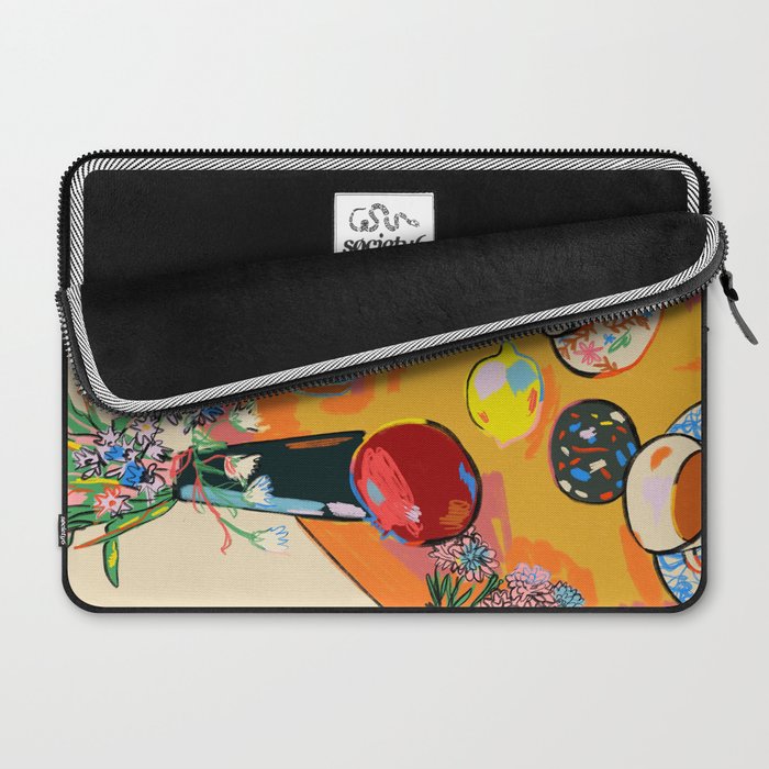 TEA AND FLOWERS AT HOME Laptop Sleeve Gallery Image 2