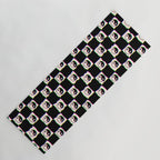 Happy Yin Yang Checkered Print Yoga Mat Gallery Image 1