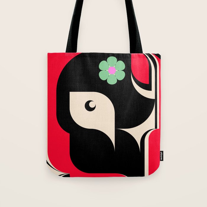 Red Girl Tote Bag Gallery Image 1