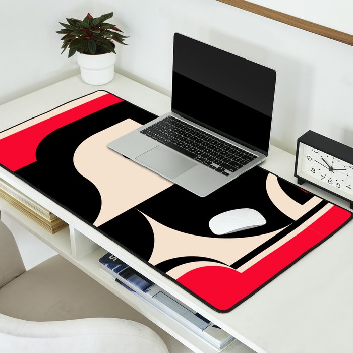 Red Girl Desk Mat Gallery Image 2