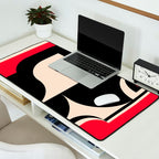 Red Girl Desk Mat Gallery Image 2