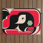 Red Girl Outdoor Rug Gallery Image 1