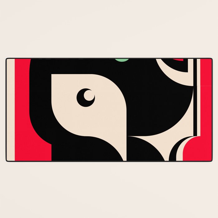 Red Girl Desk Mat Gallery Image 3