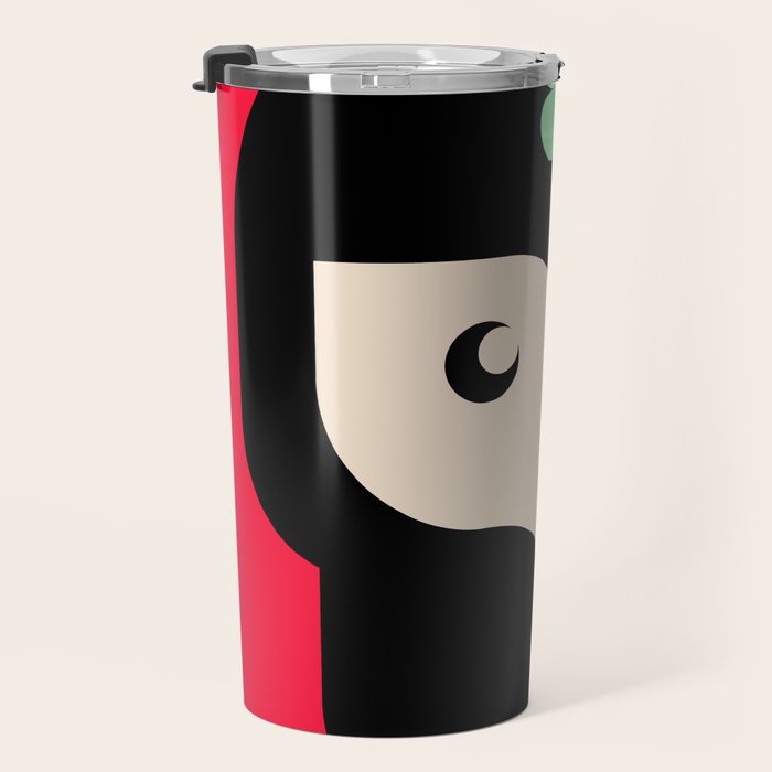Red Girl Travel Mug Gallery Image 3