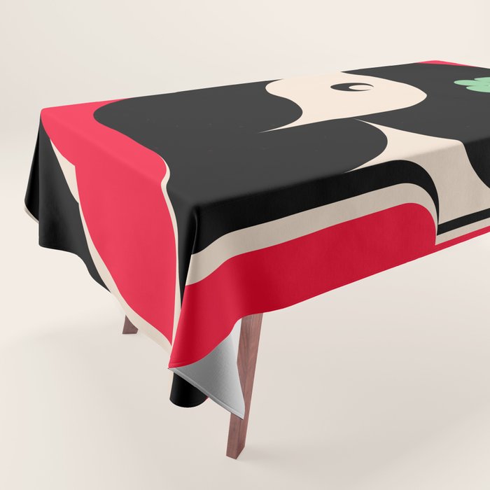 Red Girl Tablecloth Gallery Image 1