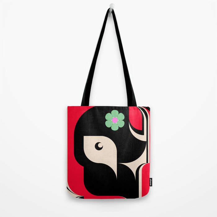 Red Girl Tote Bag Gallery Image 2