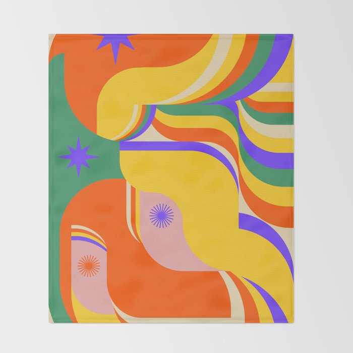 Flowing Stars Throw Blanket Gallery Image 2