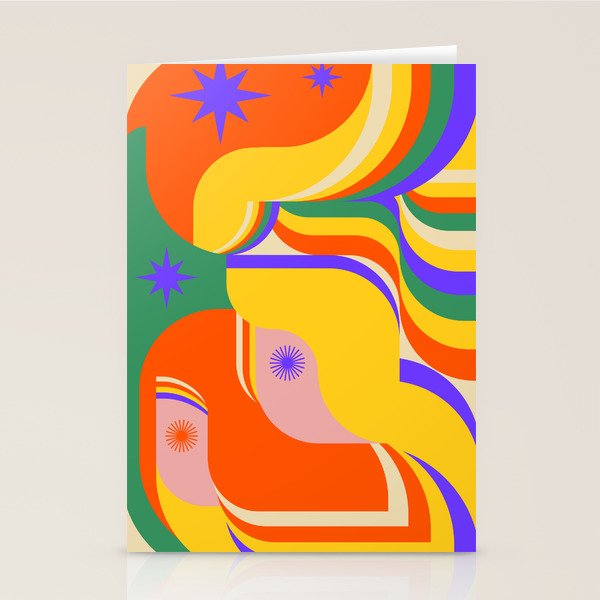 Flowing Stars Stationery Card Gallery Image 2