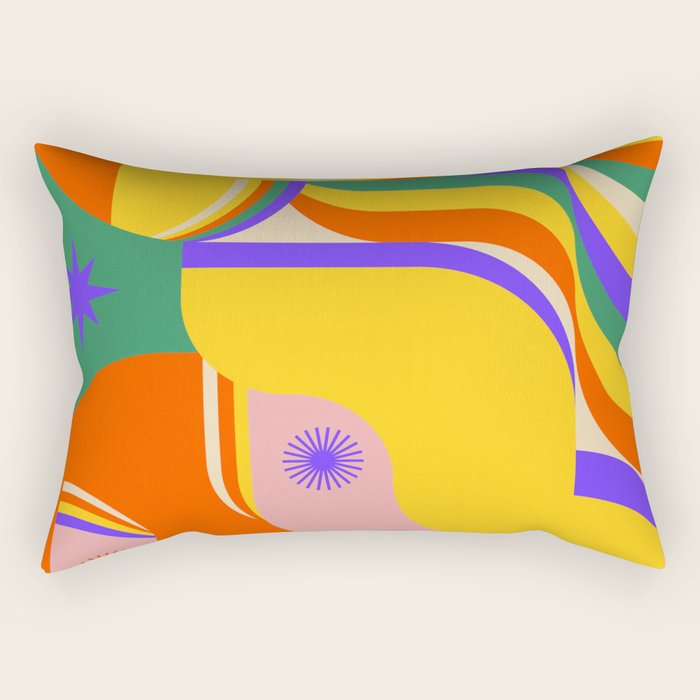 Flowing Stars Rectangular Pillow Gallery Image 1