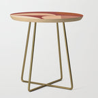 abstract retro shapes earthy Side Table Gallery Image 1