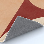 abstract retro shapes earthy Rug Gallery Image 4