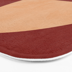 abstract retro shapes earthy Bath Mat Gallery Image 3