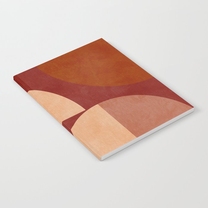 abstract retro shapes earthy Notebook Gallery Image 2