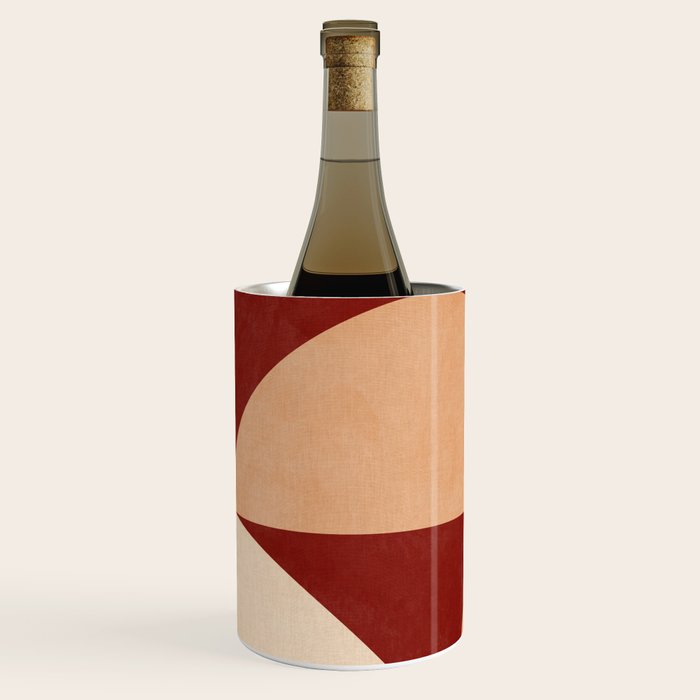 abstract retro shapes earthy Wine Chiller Gallery Image 2