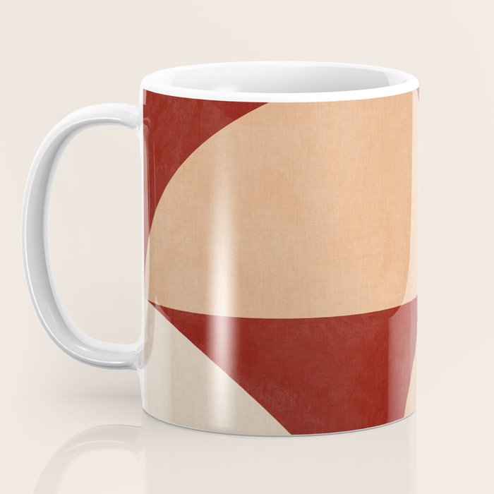 abstract retro shapes earthy Coffee Mug Gallery Image 3