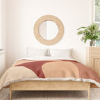 abstract retro shapes earthy Duvet Cover Gallery Image 3