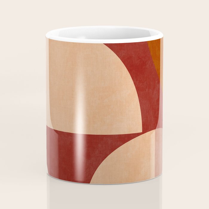 abstract retro shapes earthy Coffee Mug Gallery Image 4