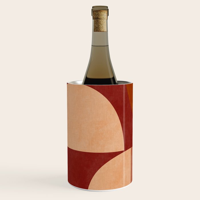 abstract retro shapes earthy Wine Chiller Gallery Image 1