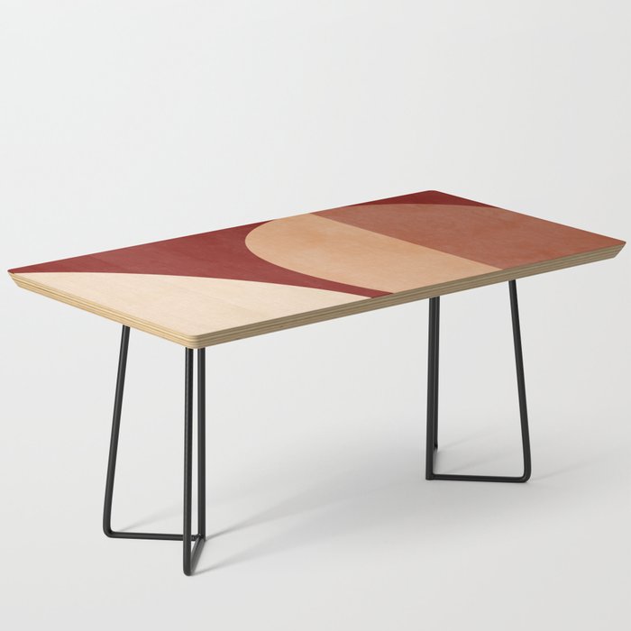 abstract retro shapes earthy Coffee Table Gallery Image 1