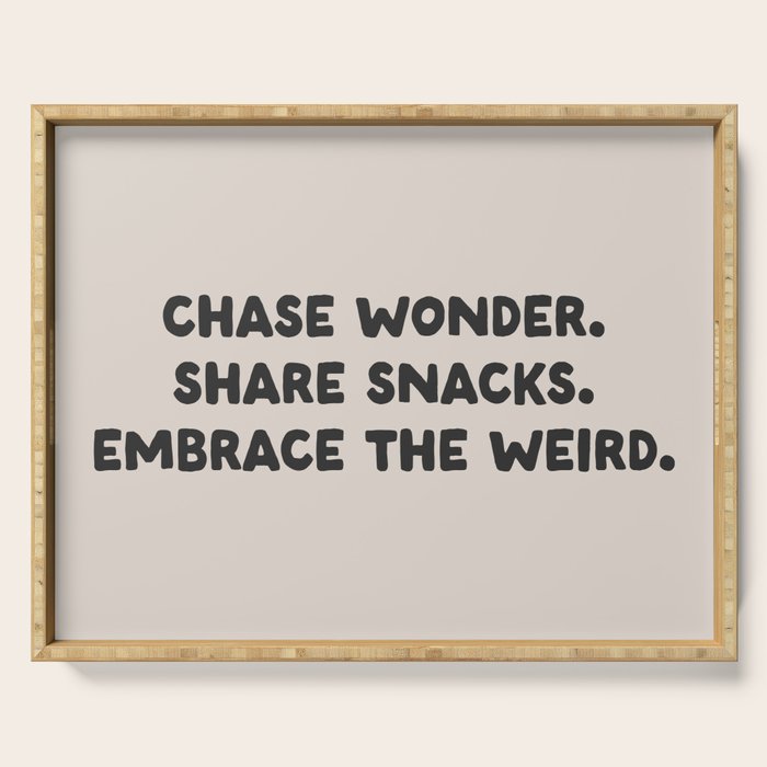 Funny and Weird Family Love Quote Serving Tray Gallery Image 1