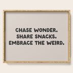Funny and Weird Family Love Quote Serving Tray Gallery Image 1