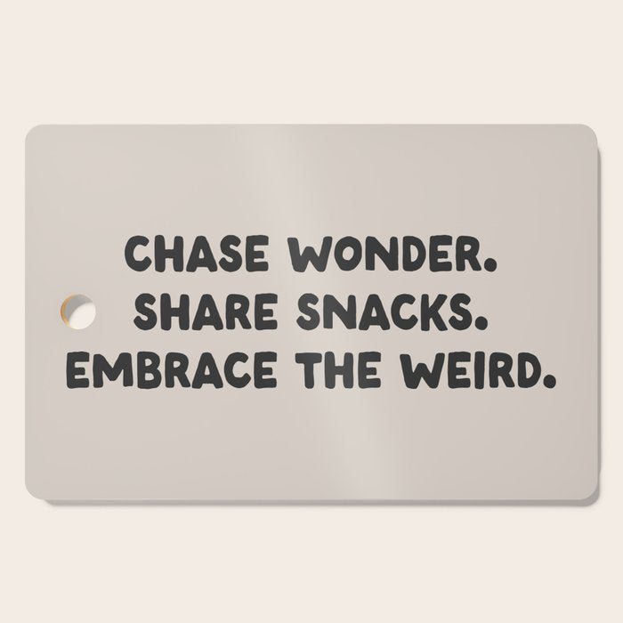 Funny and Weird Family Love Quote Cutting Board Gallery Image 1