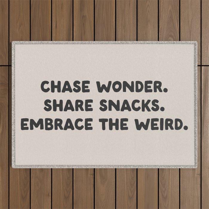 Funny and Weird Family Love Quote Outdoor Rug Gallery Image 1