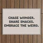 Funny and Weird Family Love Quote Outdoor Rug Gallery Image 1