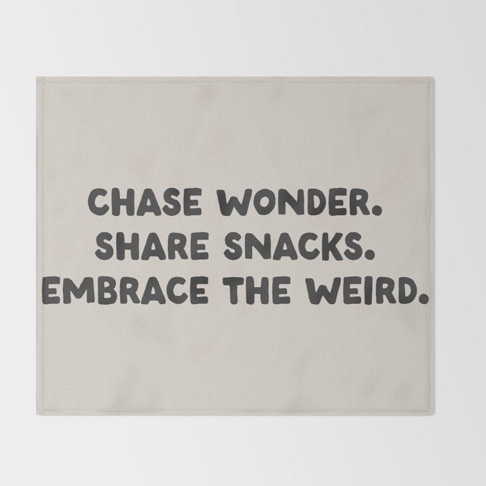 Funny and Weird Family Love Quote Throw Blanket Gallery Image 2