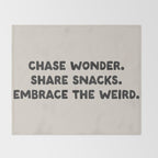 Funny and Weird Family Love Quote Throw Blanket Gallery Image 2