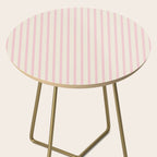Pink Striped Side Table Gallery Image 2