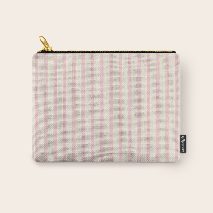 Pink Striped Carry All Pouch Gallery Image 1