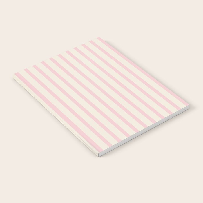 Pink Striped Notebook Gallery Image 1