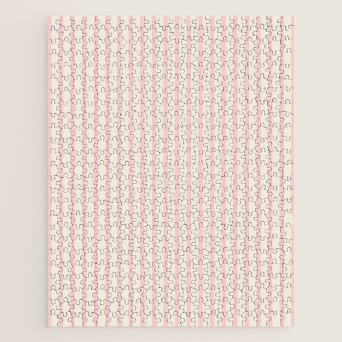 Pink Striped Jigsaw Puzzle Gallery Image 1