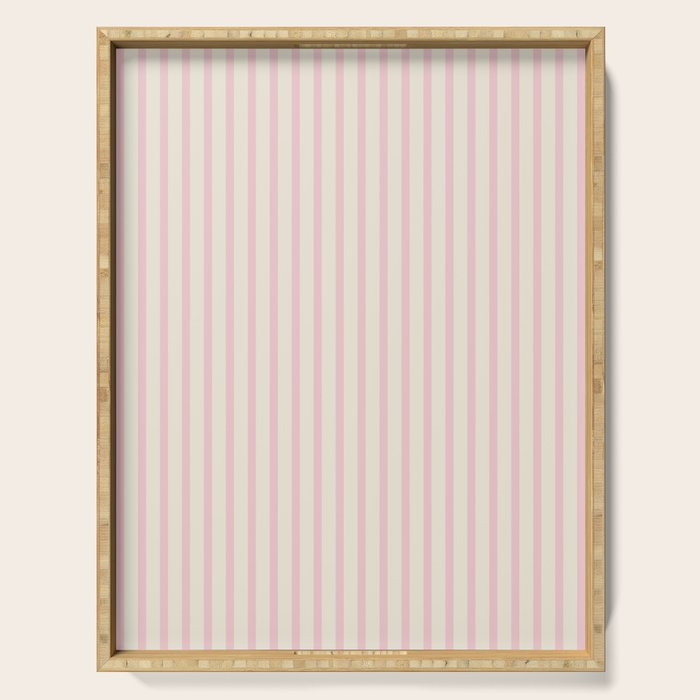 Pink Striped Serving Tray Gallery Image 1