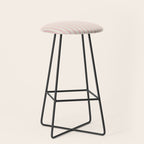 Pink Striped Stool Gallery Image 1