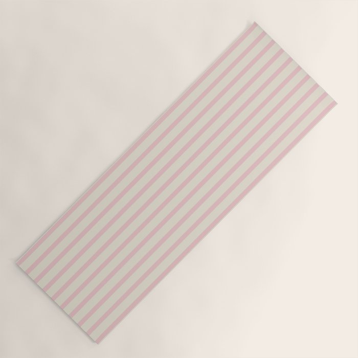 Pink Striped Yoga Mat Gallery Image 1