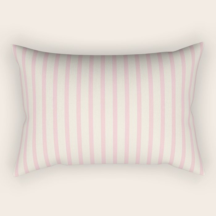 Pink Striped Rectangular Pillow Gallery Image 1