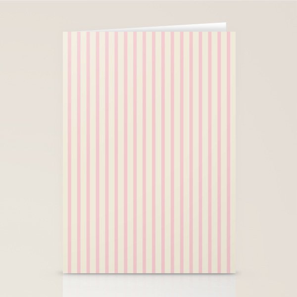 Pink Striped Stationery Card Gallery Image 2
