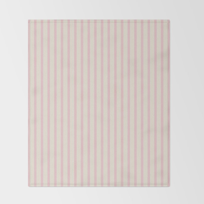 Pink Striped Throw Blanket Gallery Image 2