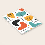 Retro Mid Century Modern Atomic Starburst Pattern Notebook Gallery Image 3