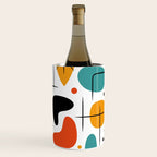 Retro Mid Century Modern Atomic Starburst Pattern Wine Chiller Gallery Image 2