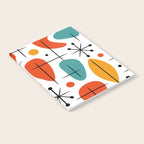 Retro Mid Century Modern Atomic Starburst Pattern Notebook Gallery Image 2